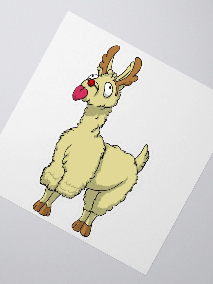 Dream Job Llama Sticker product image (2)