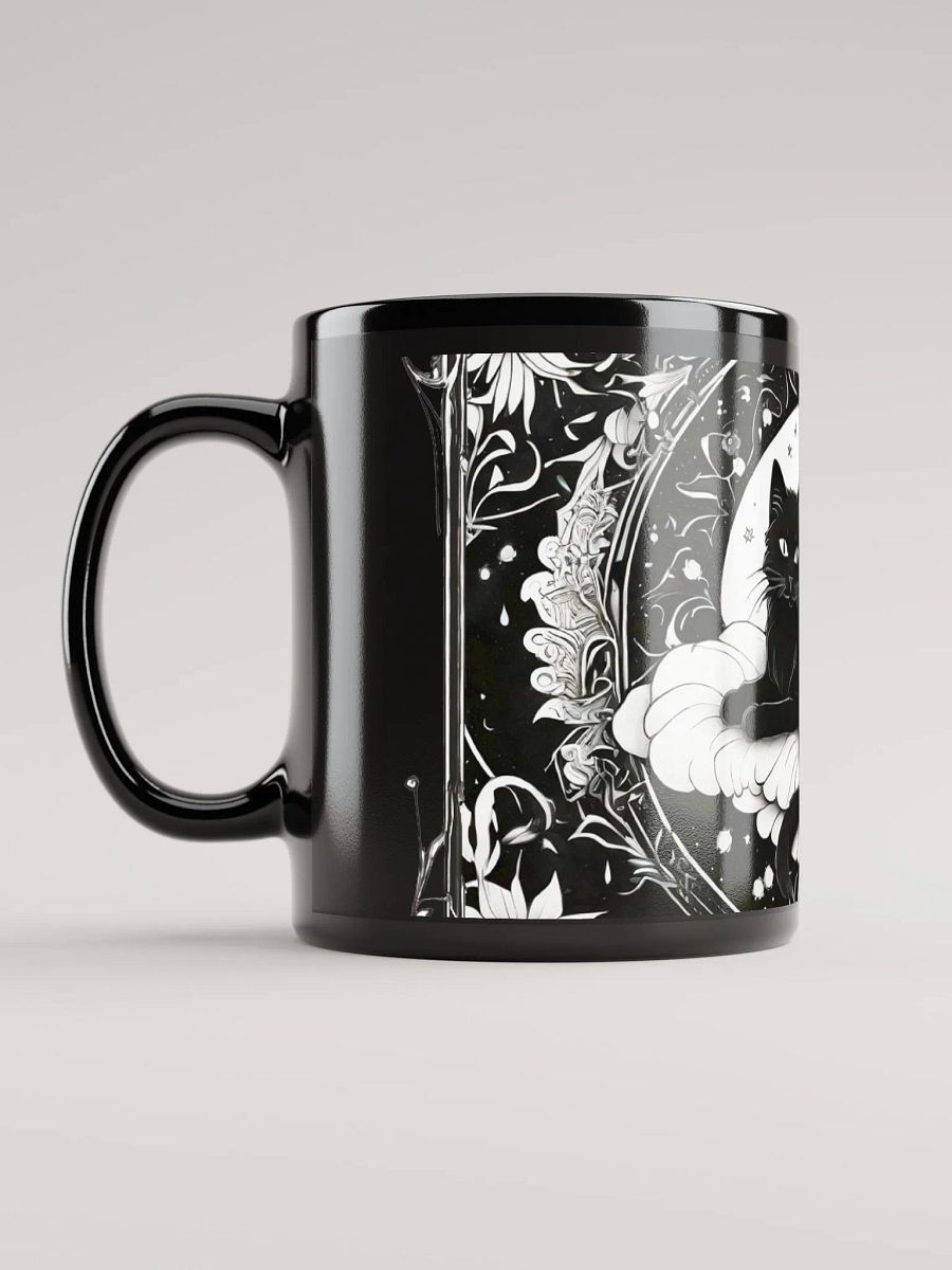 The Lord Of the Clouds - Black Cat on a Glossy mug product image (6)
