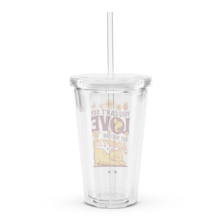 you cant buy love but you can adopt it travel cup product image (2)