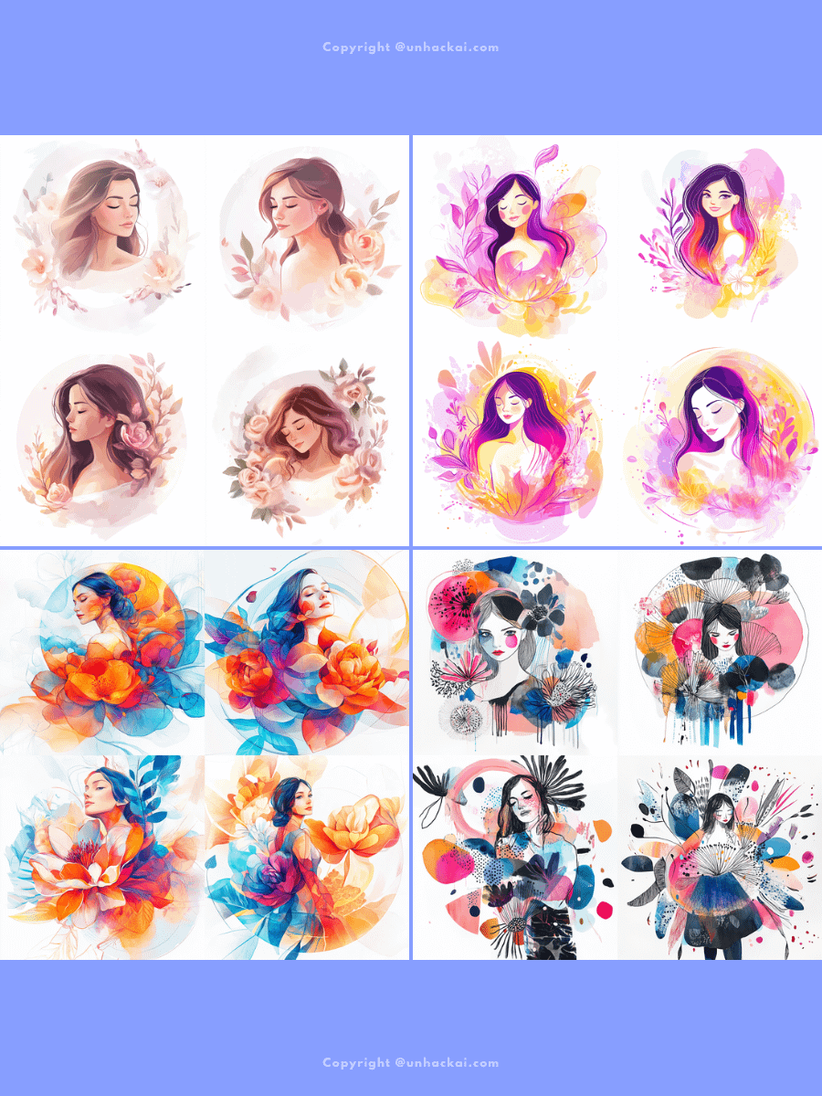 60+ Midjourney Watercolor Style Reference SREF Codes for Clipart and Art Prints product image (2)
