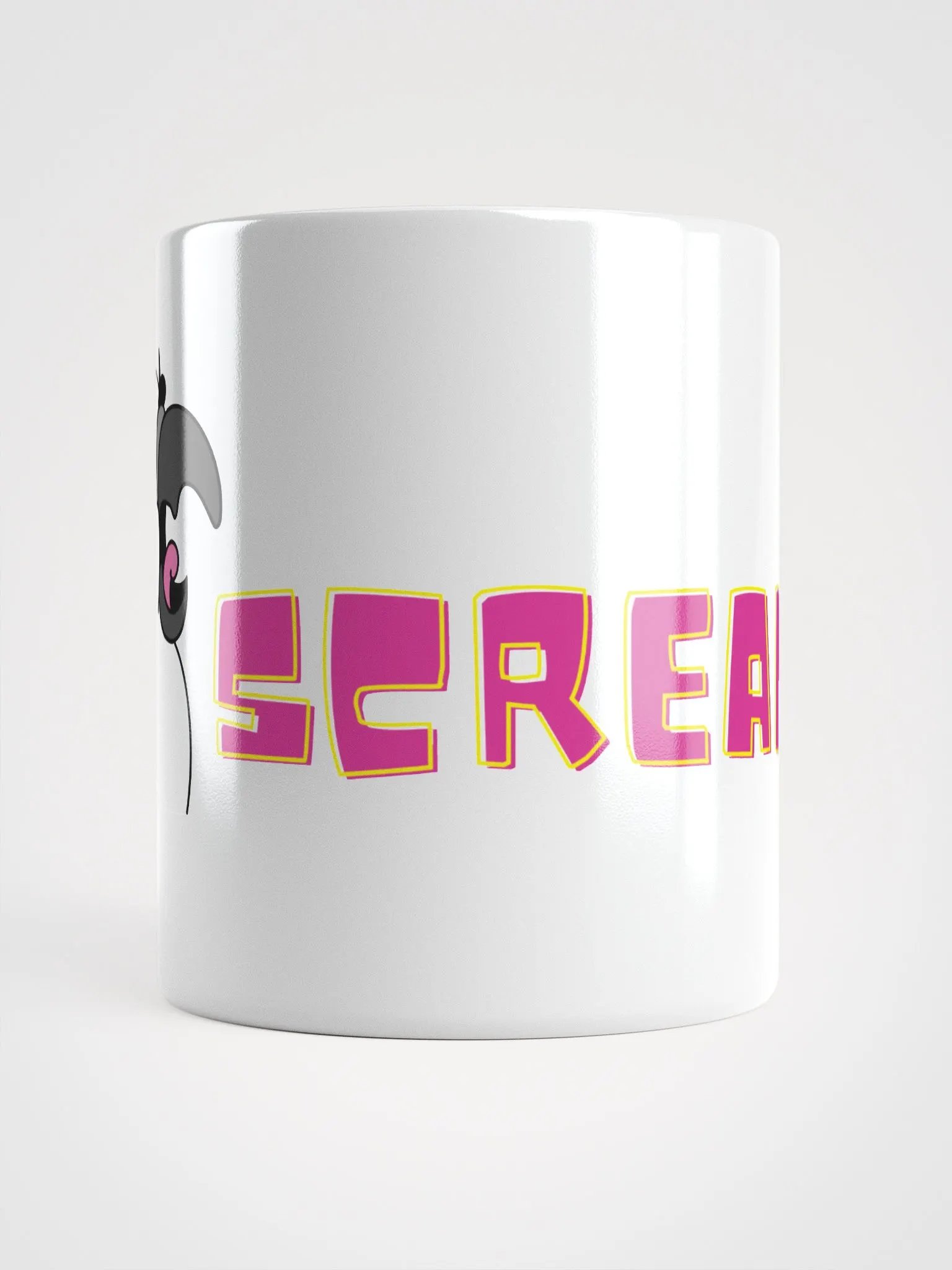 Screaming Cockatoo Mug Glossy White product image (5)