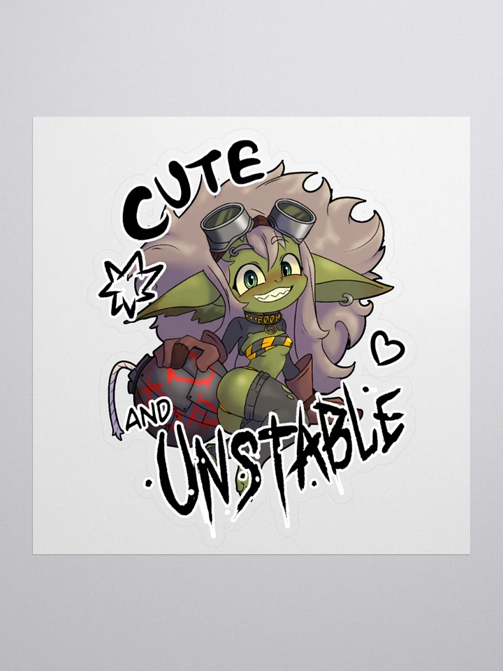 Cute and Unstable Sticker product image (1)