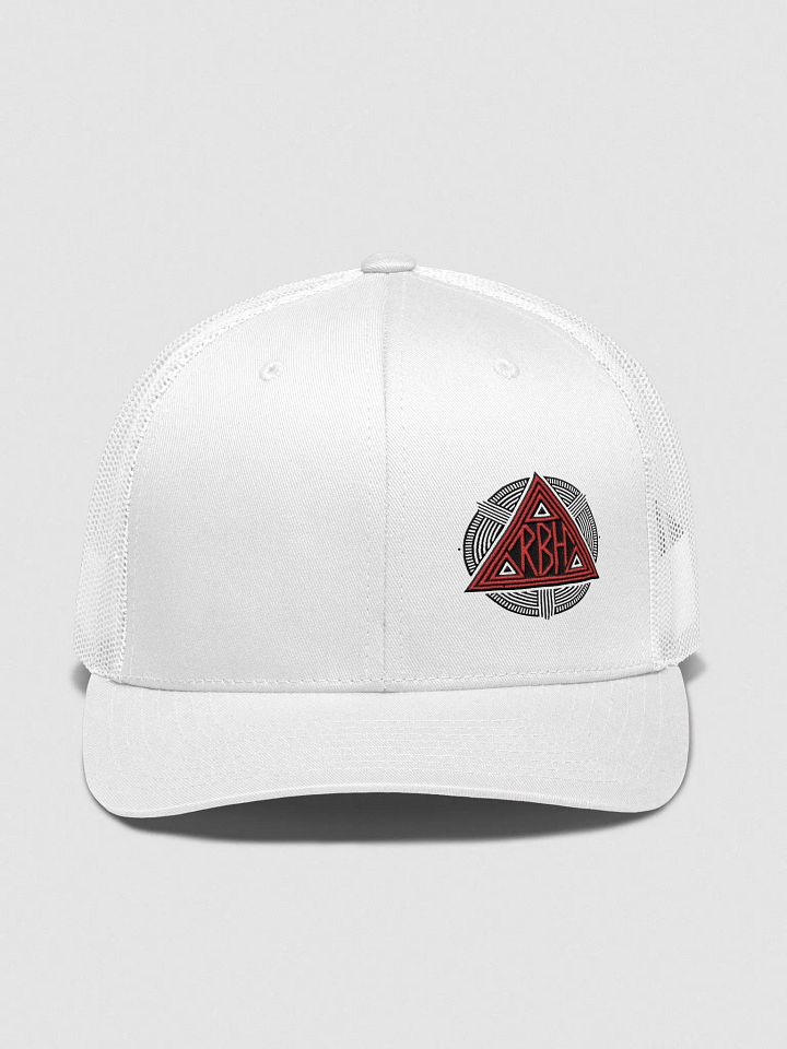 Retro Geometric Red Trucker Hat product image (1)