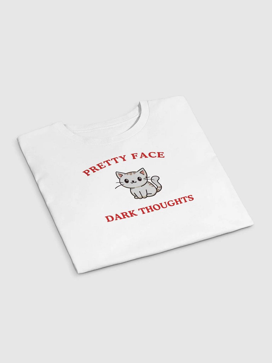 Pretty Face, Dark Thoughts Women's Crop Top product image (3)
