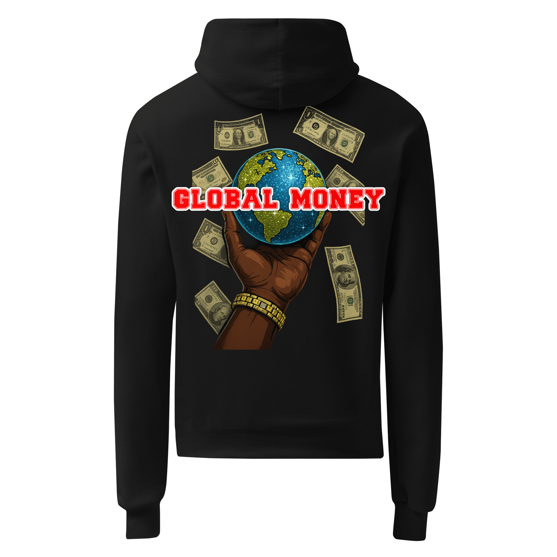 Global Money Varsity Hoodie Black product image (2)