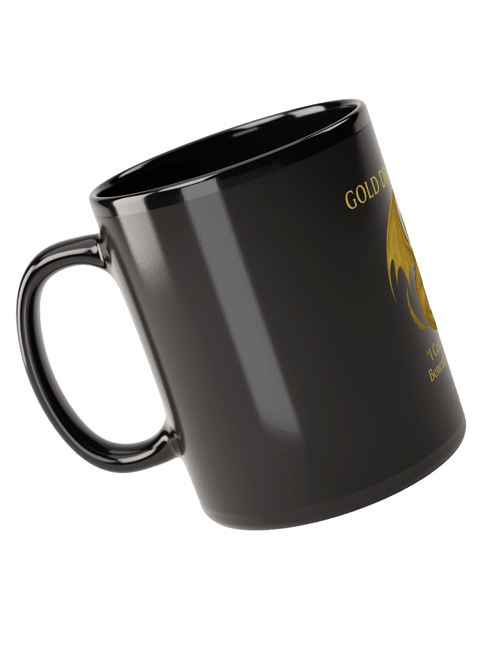 ☕ Gold Dragon Glossy Black Mug – Drink Like Royalty ☕ product image (2)