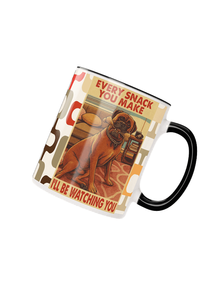 Every Snack You Make –Mid Century Funny Bullmastiff 11oz Coffee Mug | Retro Vintage Dog Lover Gift, Big Dog Humor Cup product image (4)