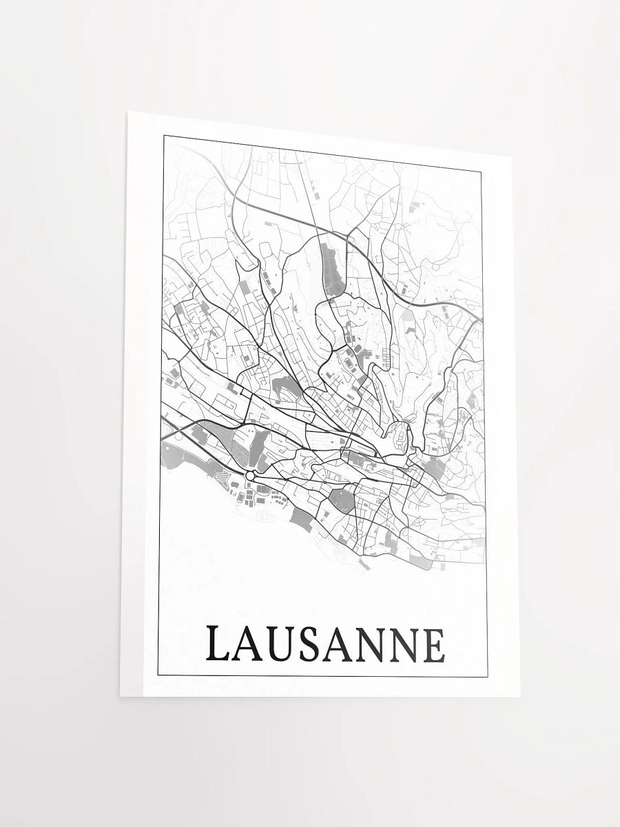 Lausanne, Switzerland, city map print product image (13)
