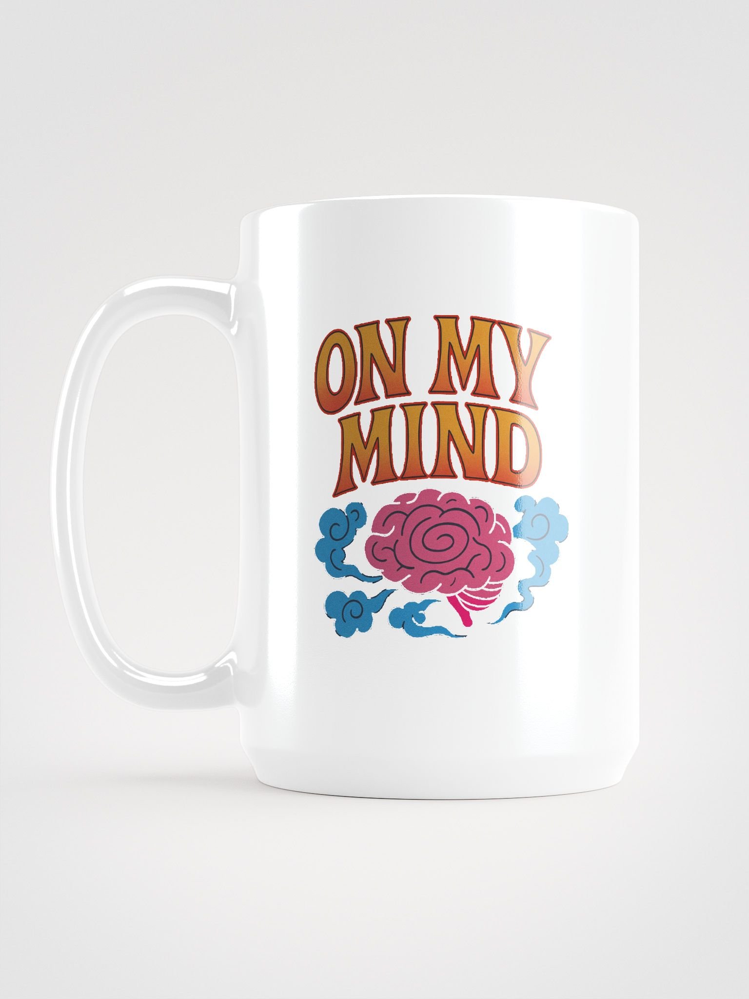 “On My Mind” Coffee Mug – Retro Streetwear Art Mug | HQ MAR Dream Edition product image (1)