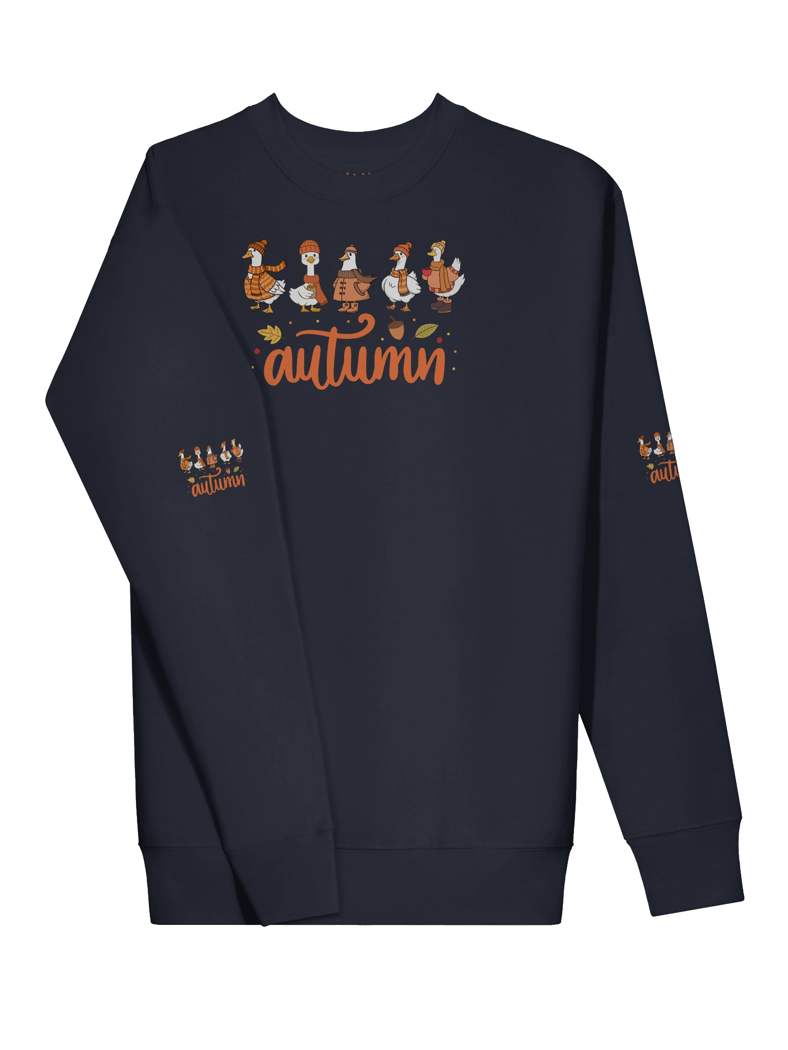 Cozy Autumn Duck's Typography Sweatshirt product image (25)