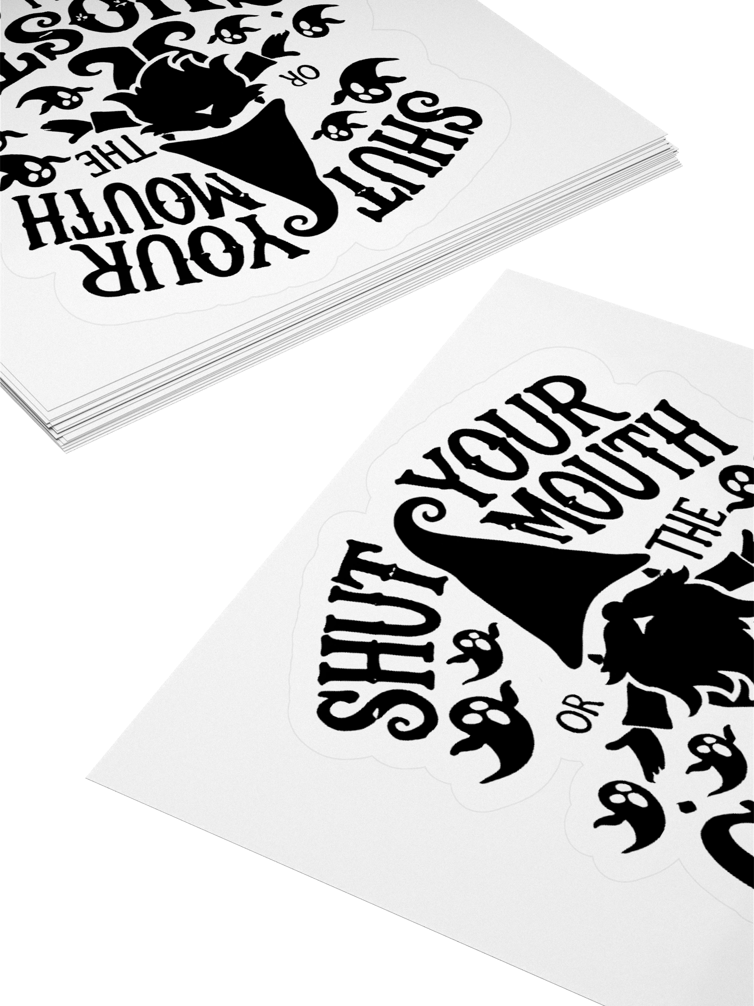 Shut Your Mouth Gnome Sticker product image (10)