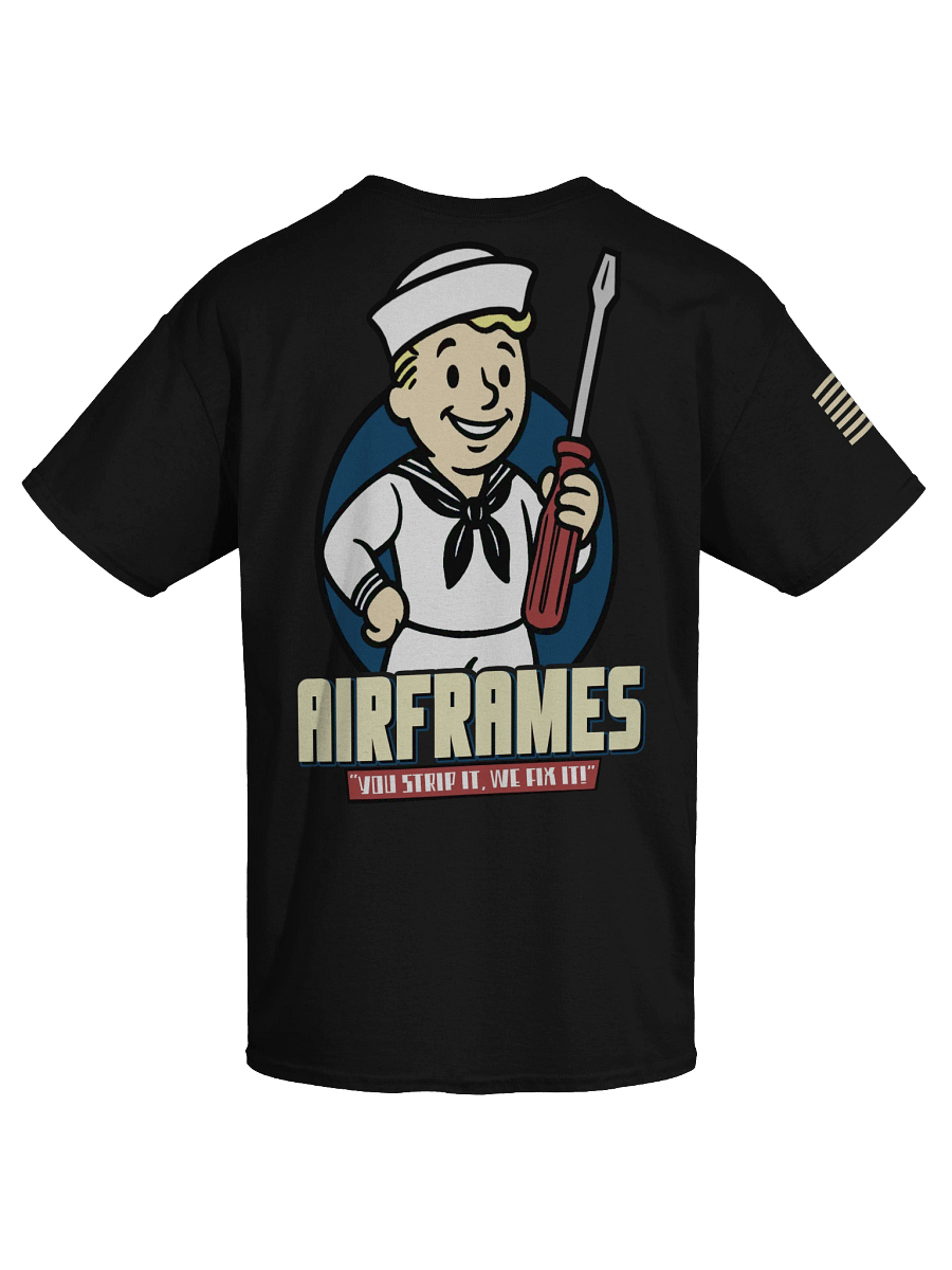 "AIRFRAMES: Strip it" Work Shirt product image (3)