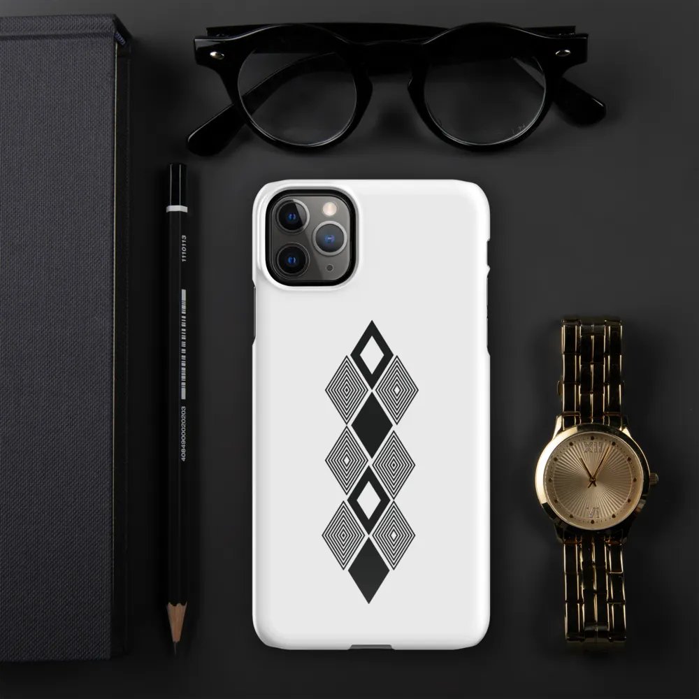 Black and white triangle design Snap Case for iPhone® product image (48)