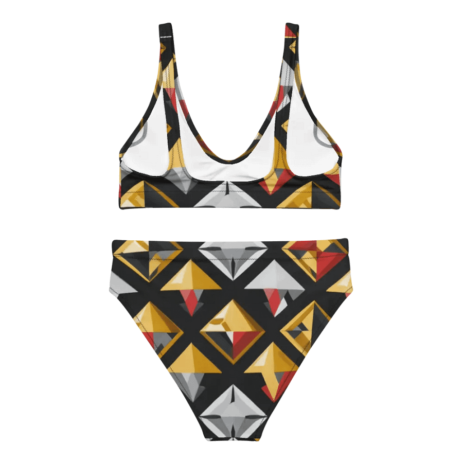 Black/Silver and Gold Diamond Bikini product image (5)