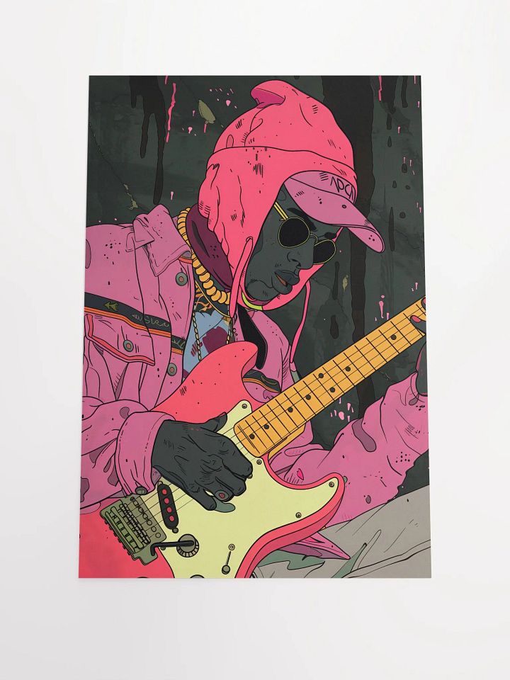 Jamming Vibes: Pop Art Guitarist Poster product image (1)