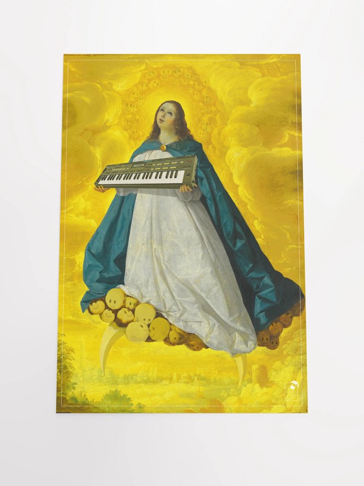 Immaculate conCZeption, Casio cz-101 classic synth Tribute, Techno EDM Matte Paper Poster product image (2)