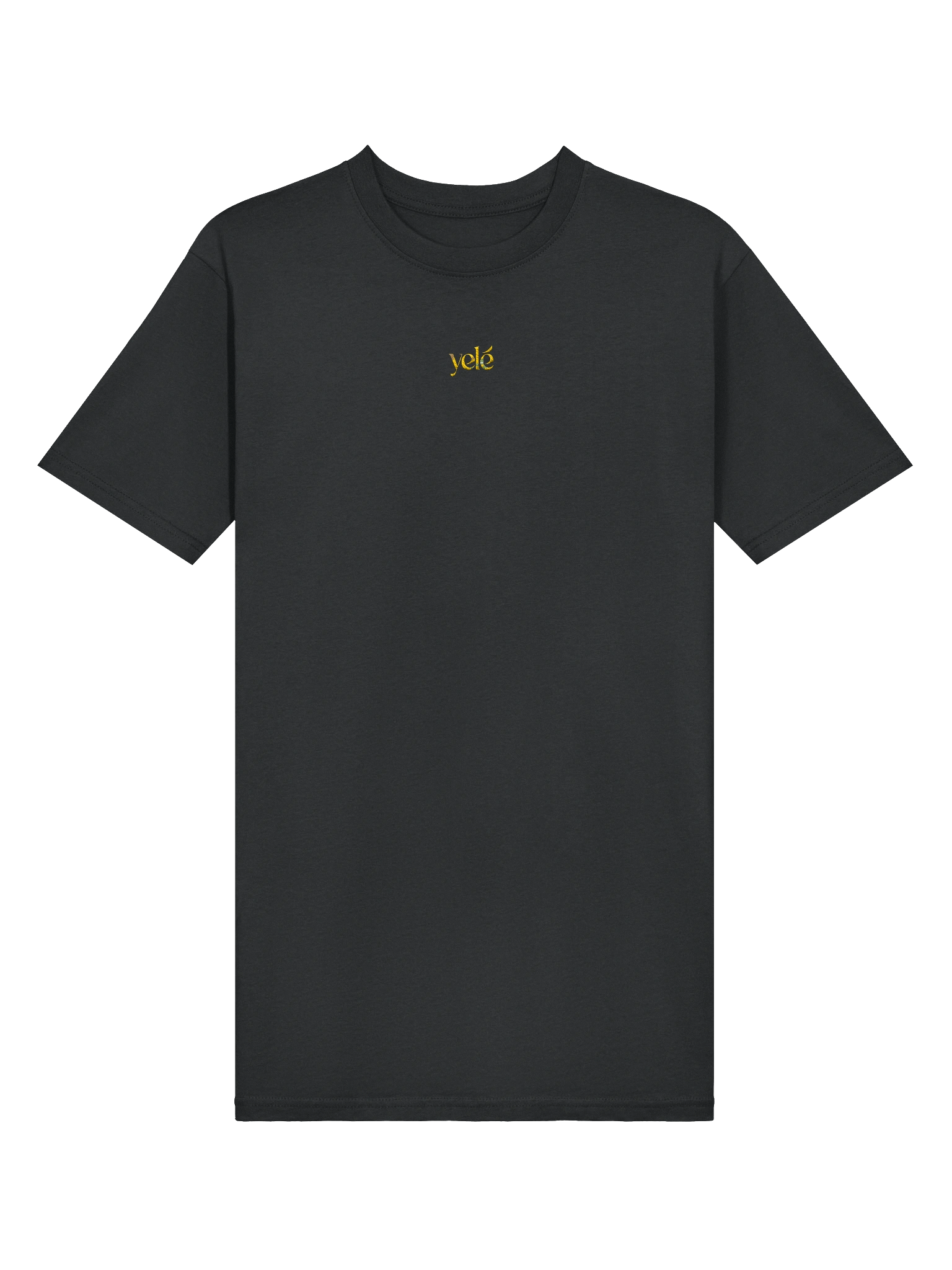 Yele Signature Yellow Stylized Black Tee product image (3)