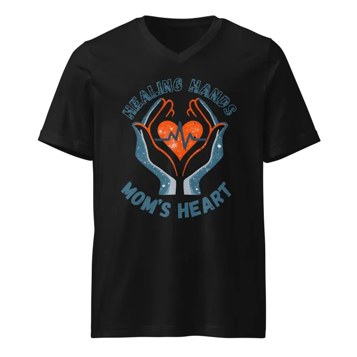 Healing Hands Mom's Heart V-Neck Tee product image (1)