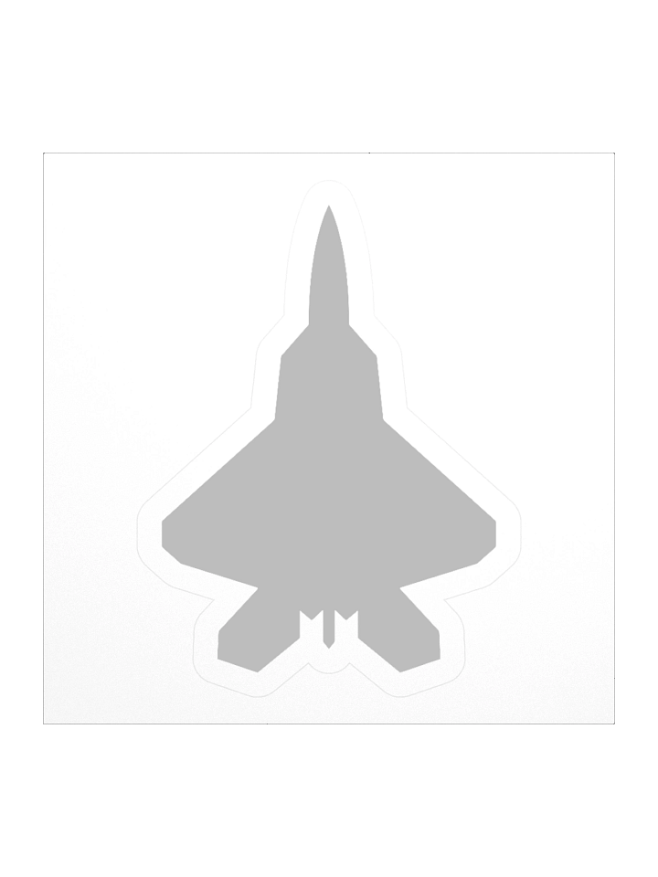 Lockheed Martin F-22 Raptor Silhouette Sticker product image (3)
