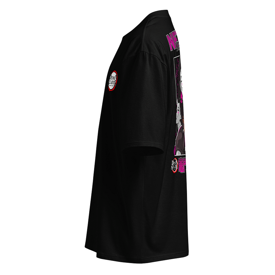 Nezuko Kamado & Demon Slayer Logo Oversized Anime T-Shirt product image (3)