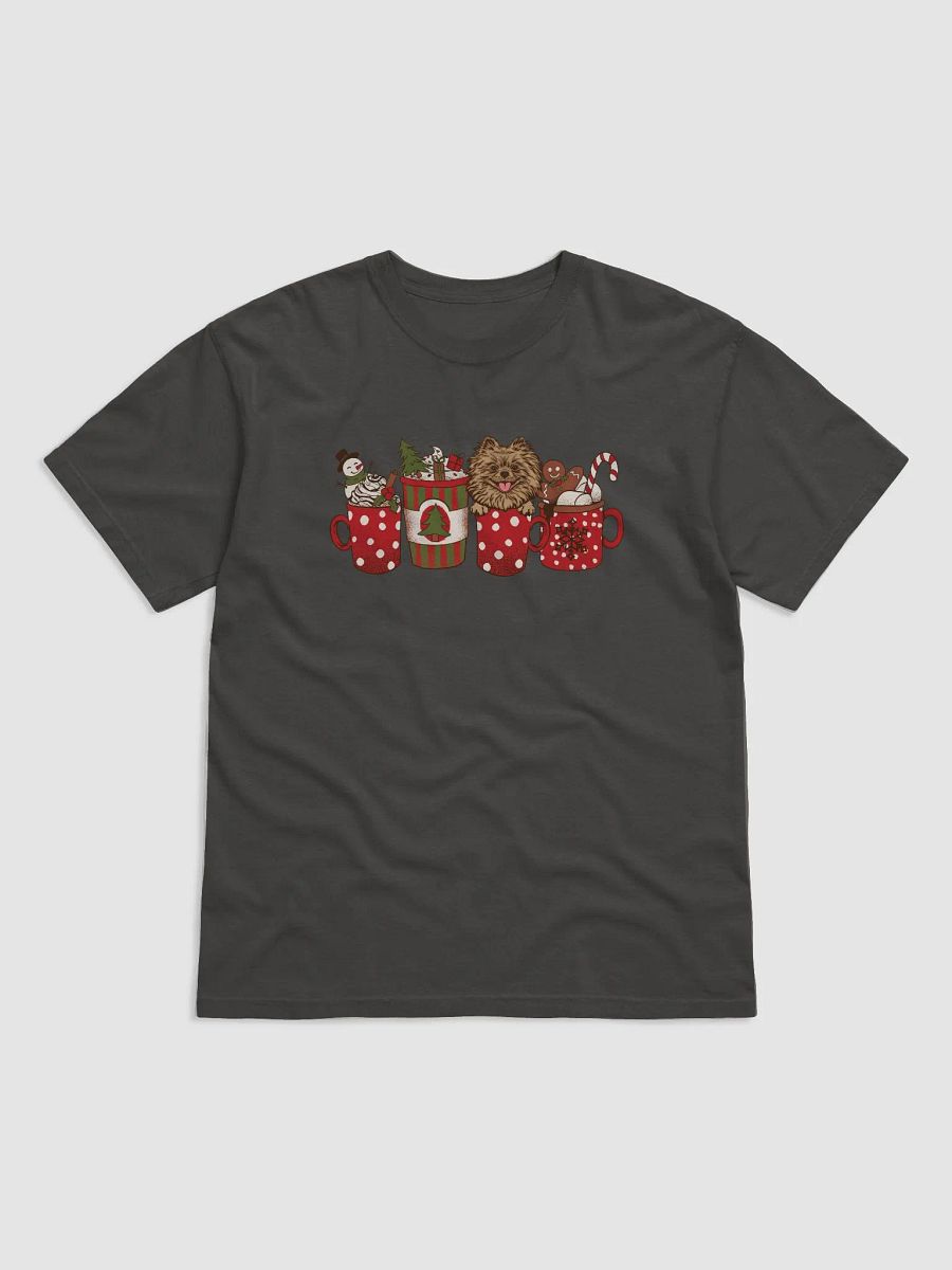 Cute Pomeranian in a Christmas Cup T-Shirt | Funny Christmas Pup in a Cup product image (24)