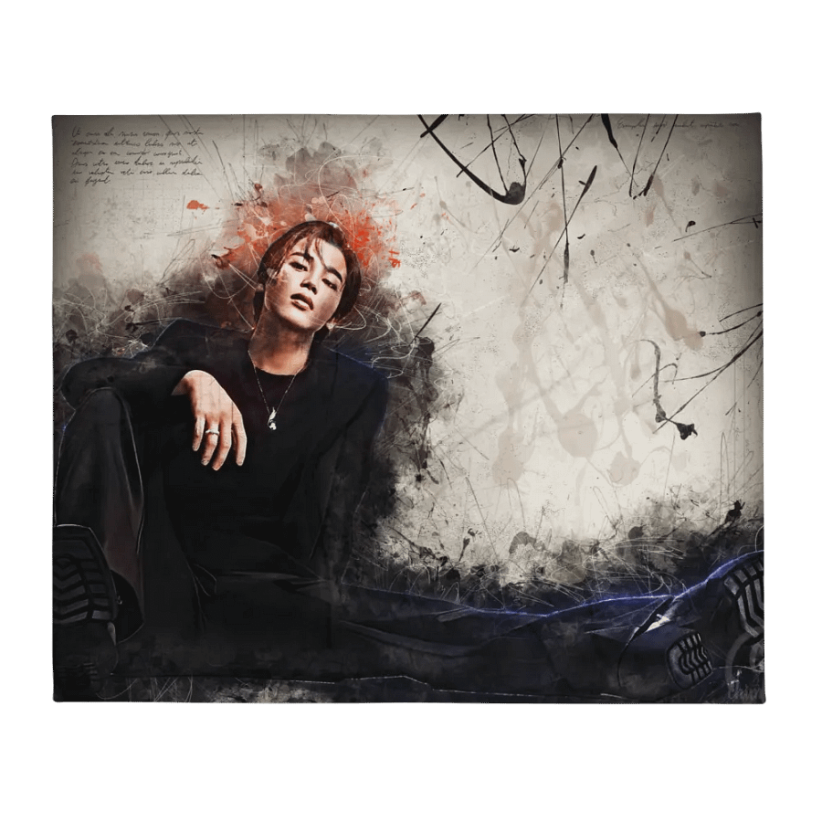 BTS - Jimin - Right Here Waiting Throw Blanket - Designed by ChimberArt product image (2)
