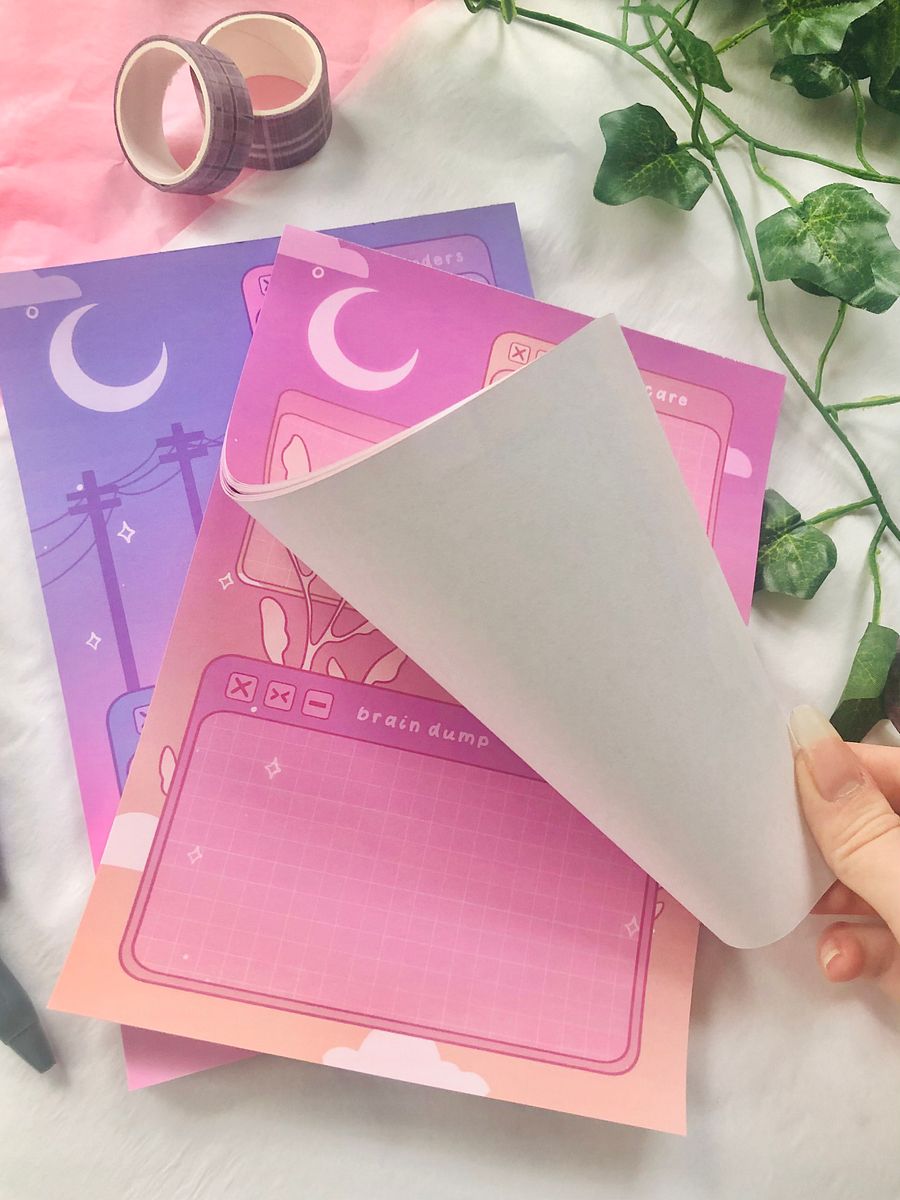 Dreamy Self Care Notepad product image (4)