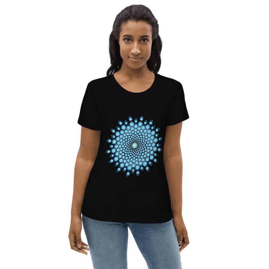Blue Dot Mandala Women's Eco T-Shirt product image (4)