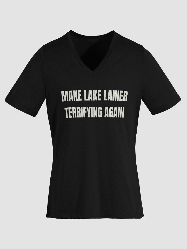 Make Lake Lanier Terrifying Again Ladies V-Neck Shirt product image (1)