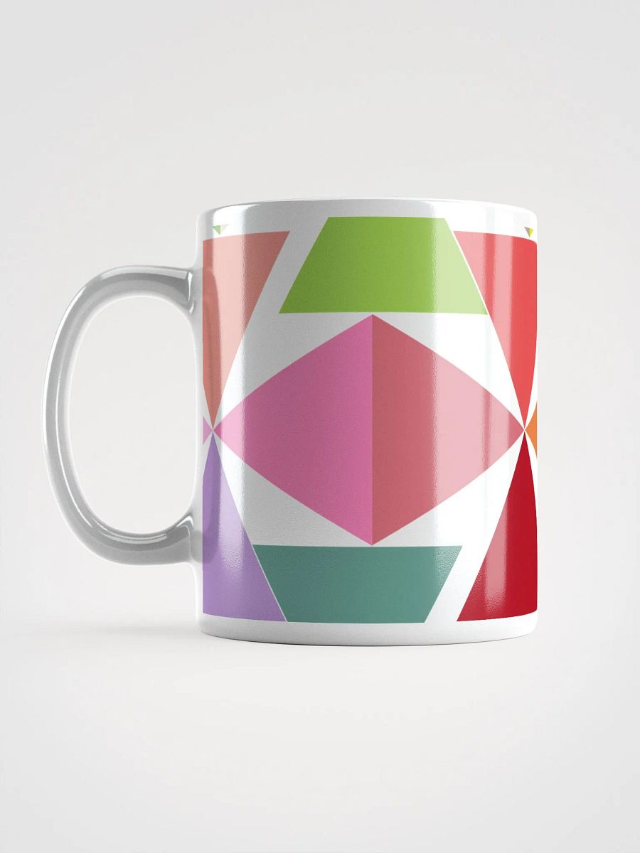 Abstract Pineapple Geometric Design White Mug product image (17)