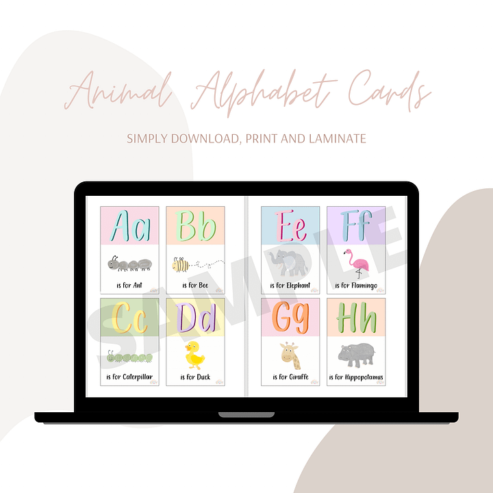 Animal Alphabet Flash Cards product image (1)