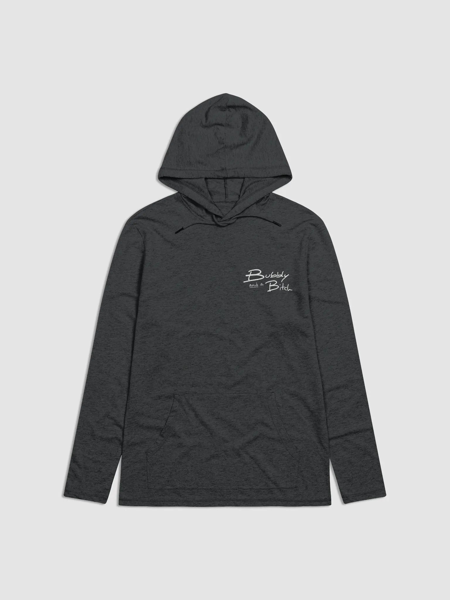 Bubbly and a B*tch (sm. white design) printed lightweight hoodie product image (2)