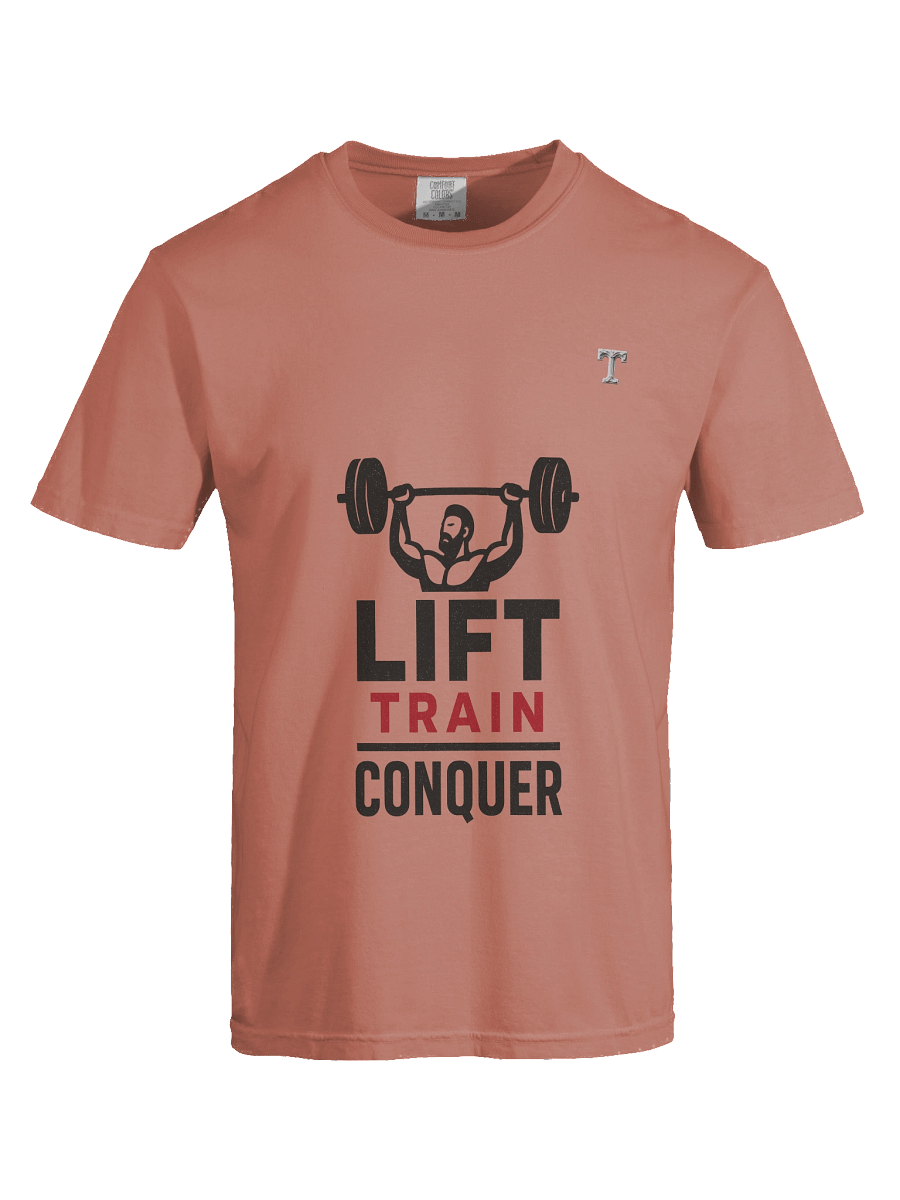 Iron Will: Lift Train Conquer T-shirt product image (77)