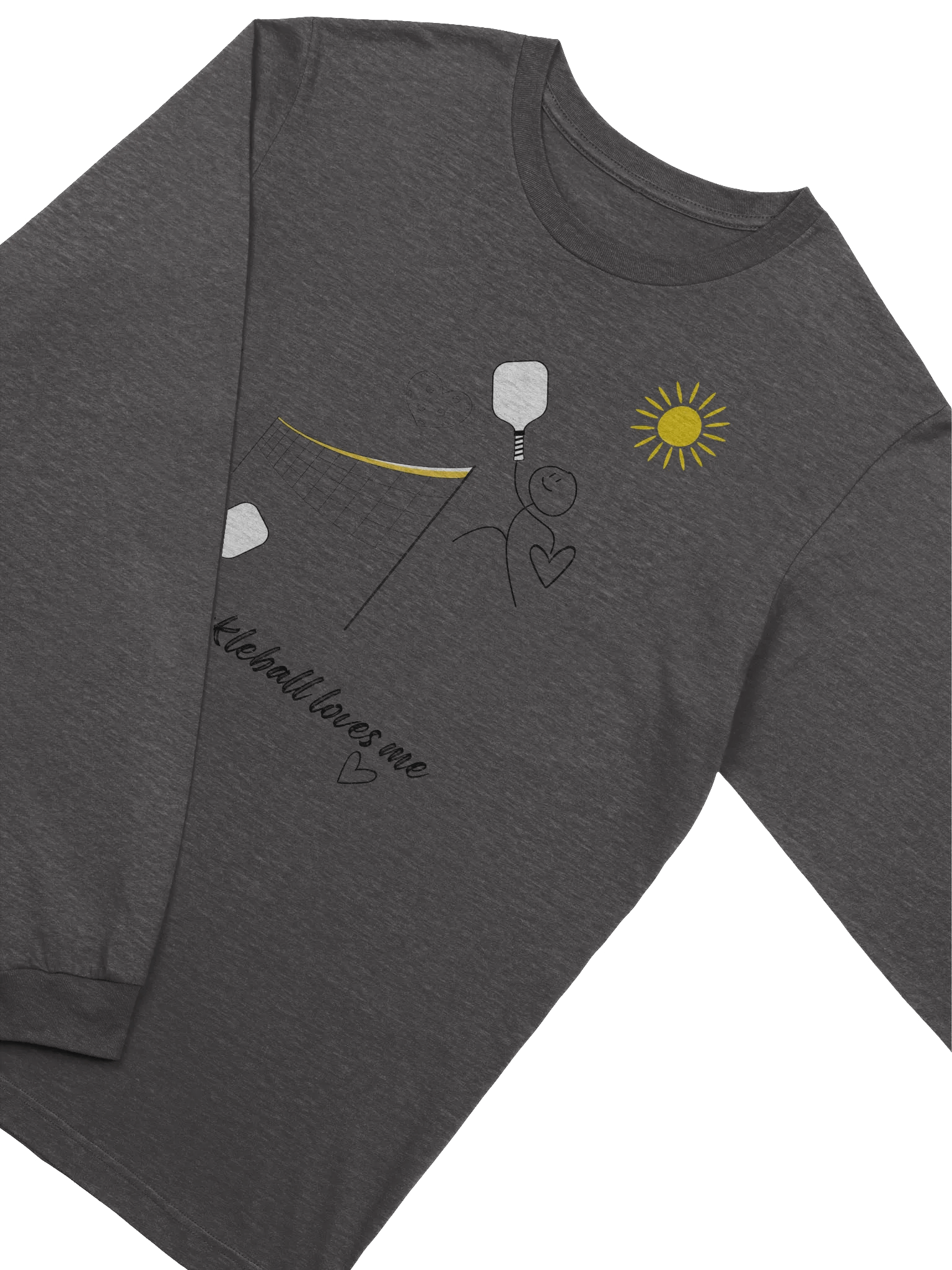 Pickleball Loves Me Bella Canvas Supersoft Long Sleeve T-Shirt product image (3)