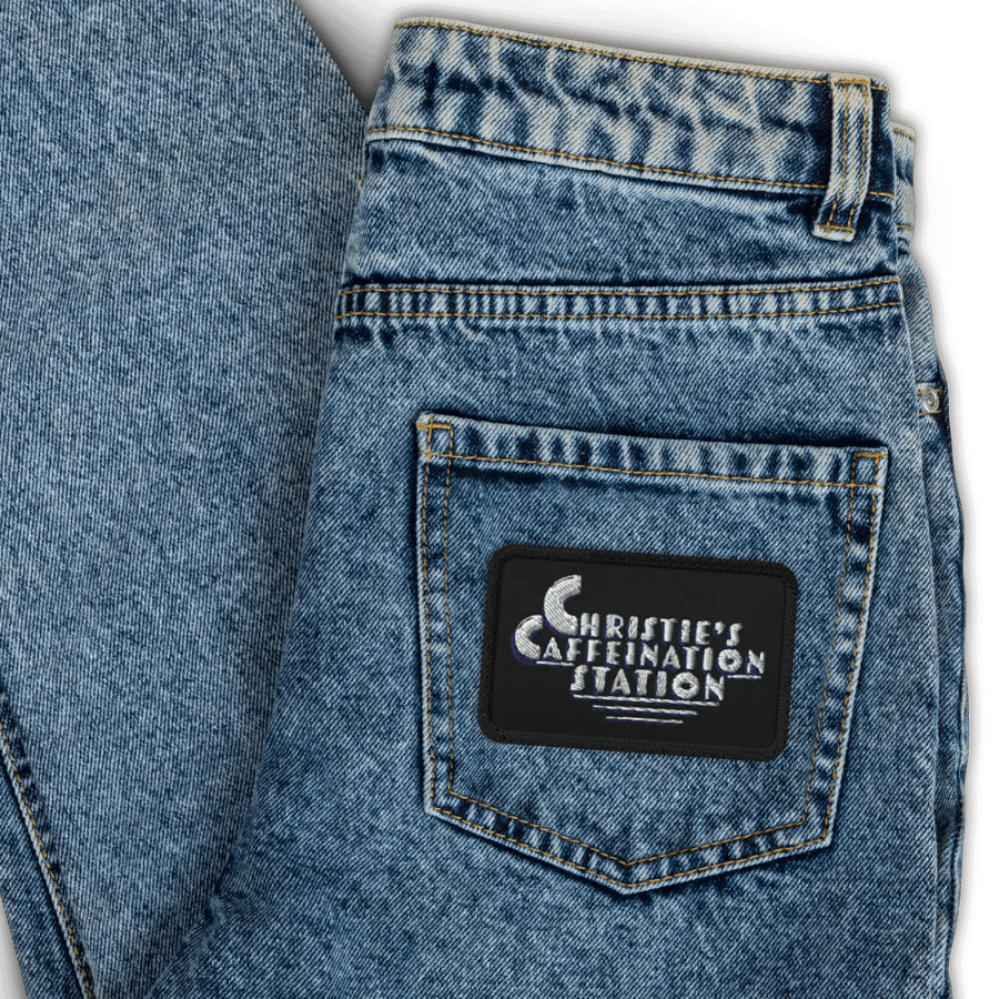 Christie's Caffeination Station Embroidered Patch - Black product image (3)