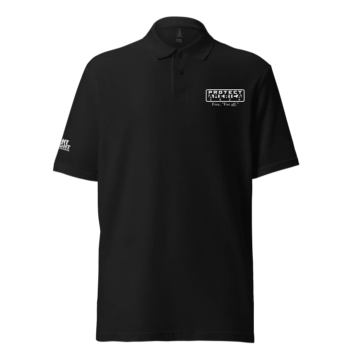 Protect America 2024 Polo Shirt (white text) product image (1)