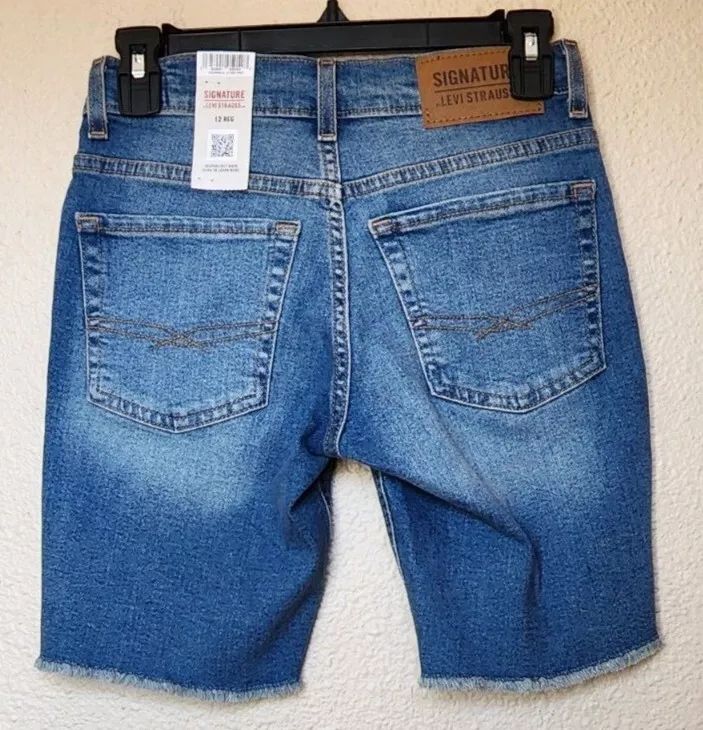 Signature By Levi Strauss & Co. Boys Denim Shorts Size 12 BRAND NEW product image (2)