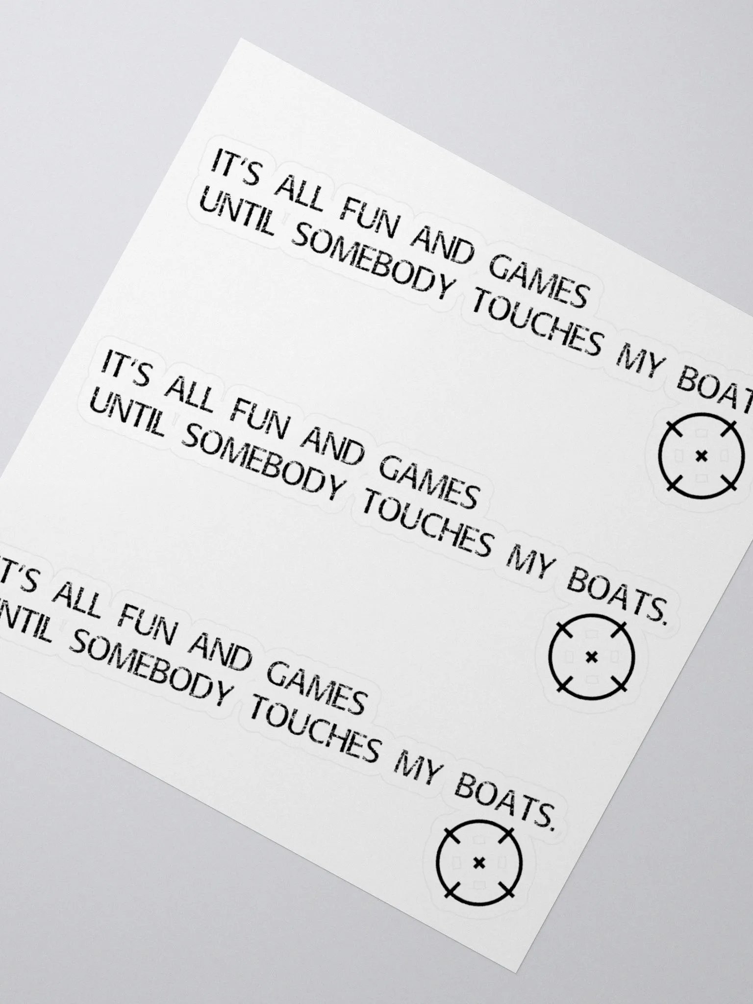 Don't touch my boats (Sticker) product image (2)