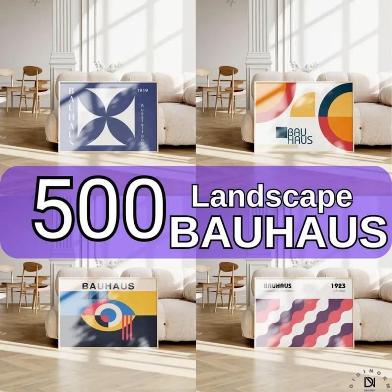 Bauhaus poster set of 3500+ premium printable wall art digital product image (10)