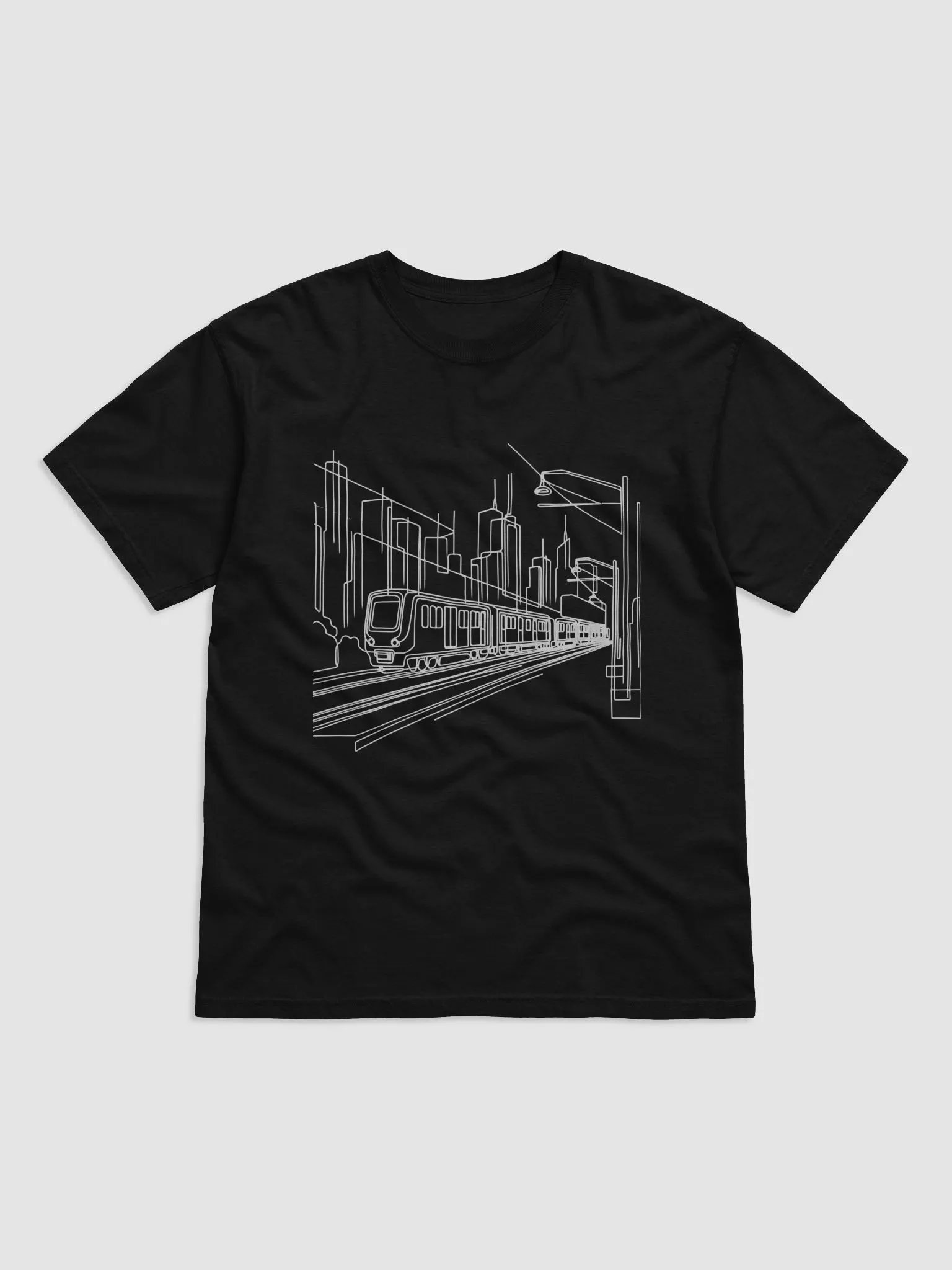 Urban Train Commute Illustration Tee product image (1)