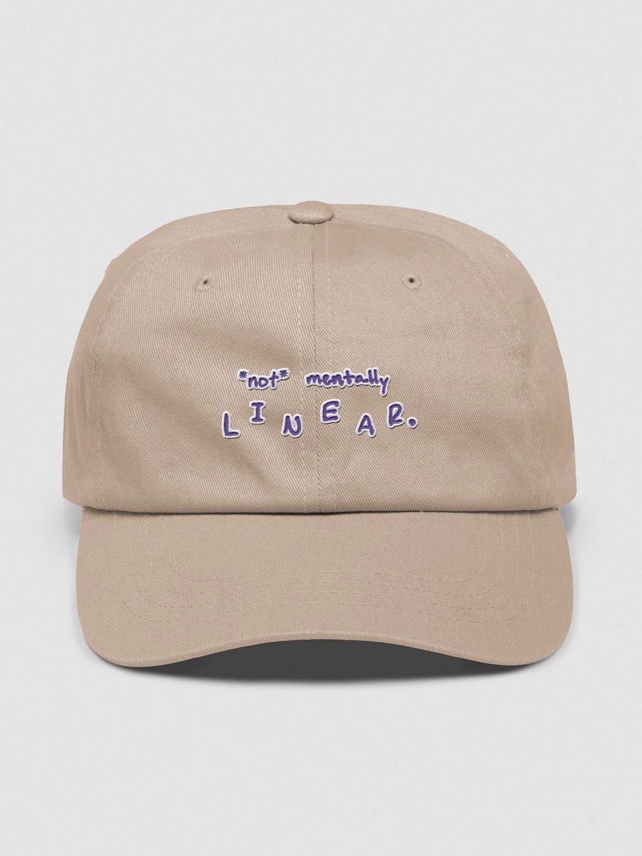*not* mentally linear. (purple + white lined design) classic dad hat product image (65)