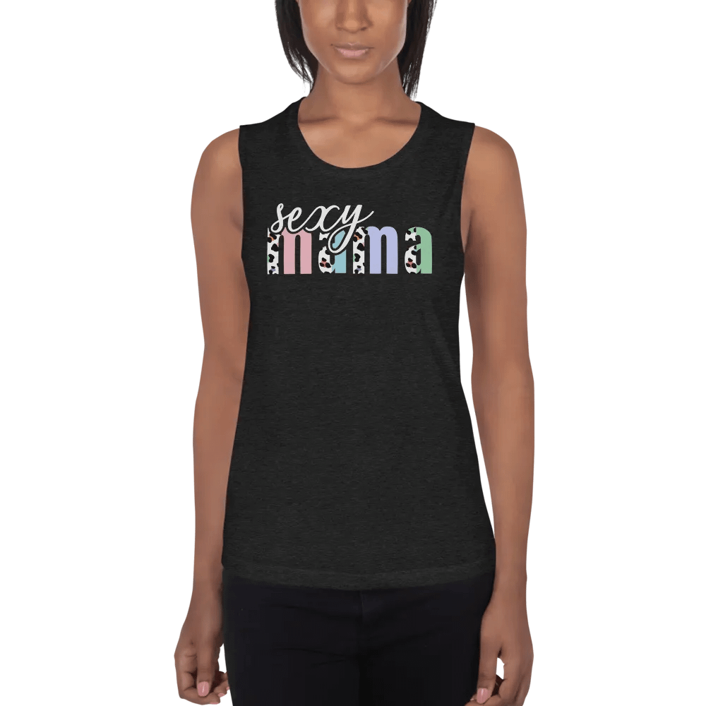 Sexy Mama Tanktop; Pastel Leopard Pattern product image (1)
