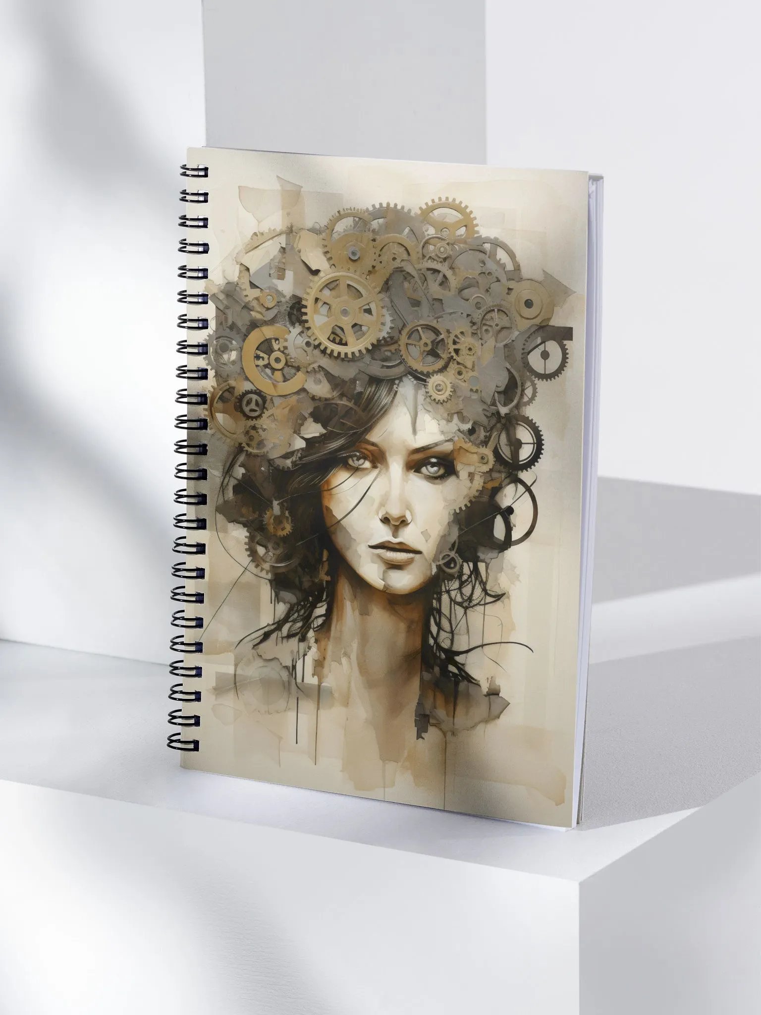 Clockwork Cog Lady Notebook product image (4)