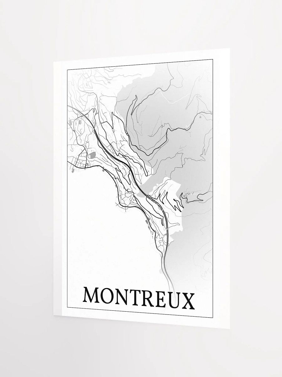 Montreux, Switzerland, city map print product image (7)