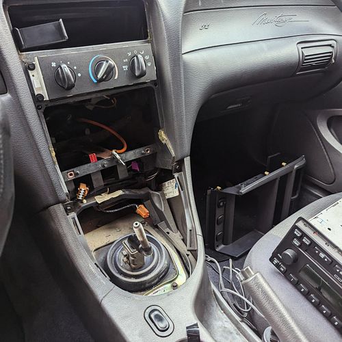 Stole the radio from our auto mustang