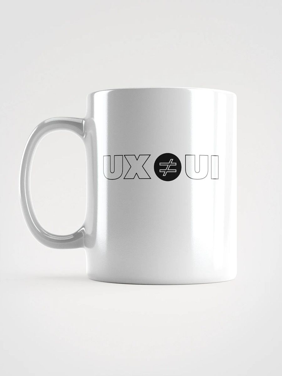UX ≠ UI White Mug product image (3)