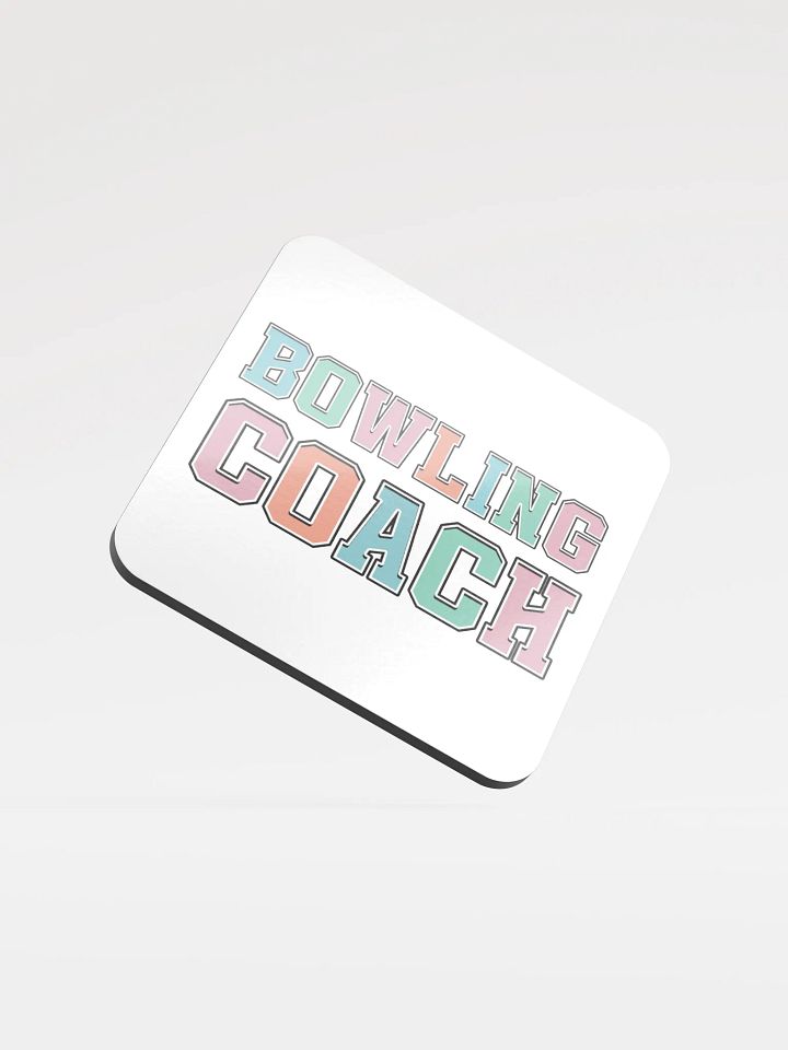 Bowling Coach Vibrant Cork Coaster product image (2)