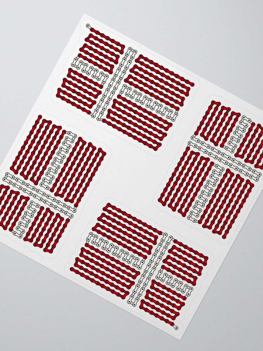 Denmark Bike Chain Flag Sticker 4 Pack product image (2)