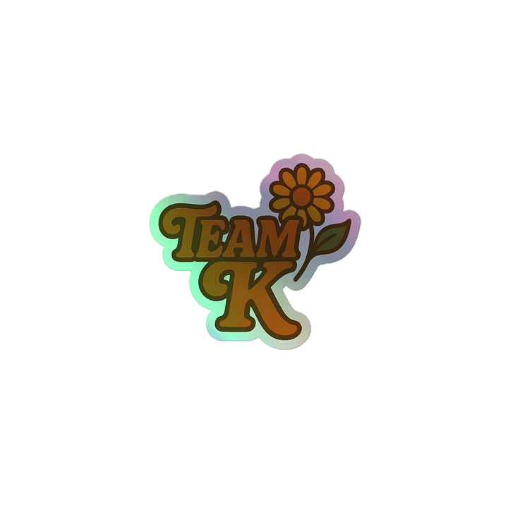 Team K 1970's HOLOGRAPHIC" STICKERS product image (1)
