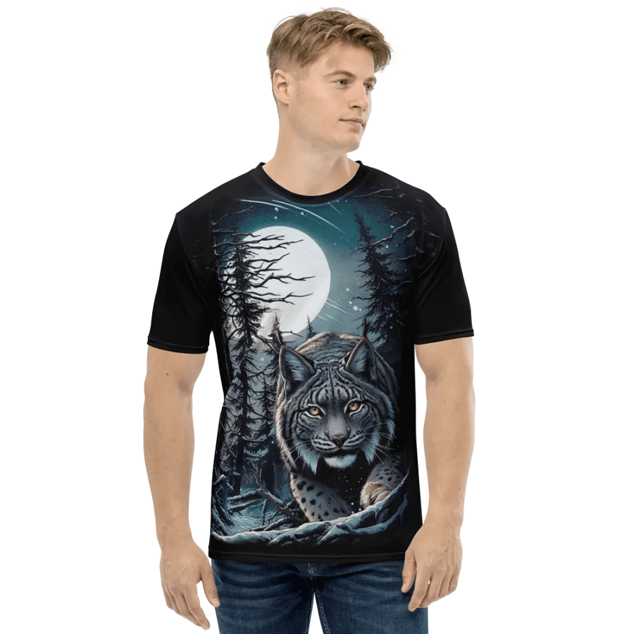 All over print Lynx T-shirt product image (4)